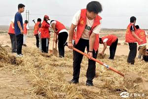 用青春力量为治沙行动助力 | bv伟德国际1946暑期“三下乡”团队走进民勤